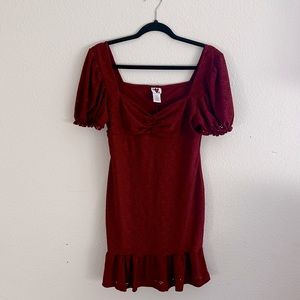 HEART & HEELS Maroon mini dress